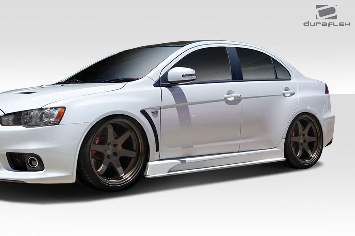 2008-2017 Mitsubishi Lancer VR-S Style Sideskirt - 2 Piece - FRP