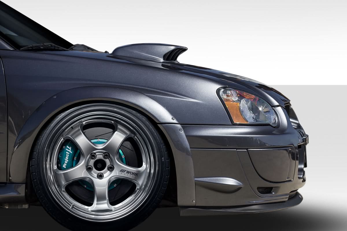 2004-2005 Subaru Impreza WRX STI Rally Style Front Fender Flares - FRP