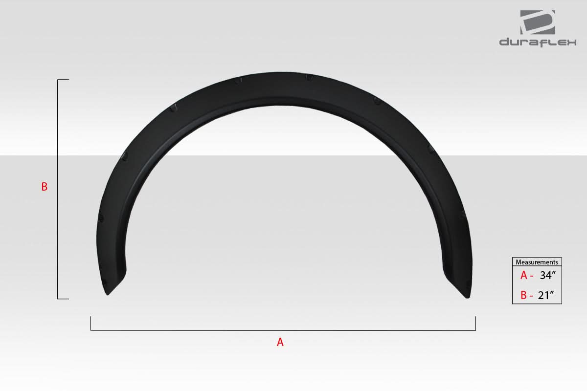 Universal Fender Flares 7cm - 2 Piece - FRP
