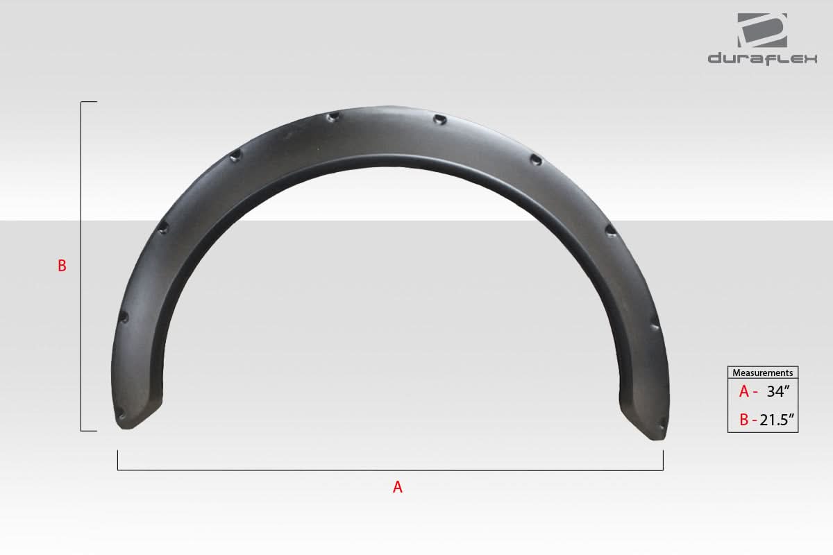 Universal Fender Flares 10cm - 2 Piece - FRP