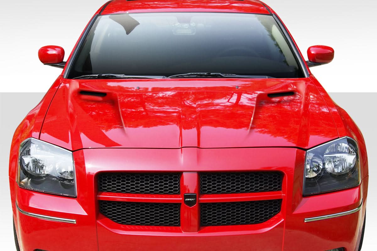 2005-2007 Dodge Magnum Challenger Look Hood - 1 Piece - FRP