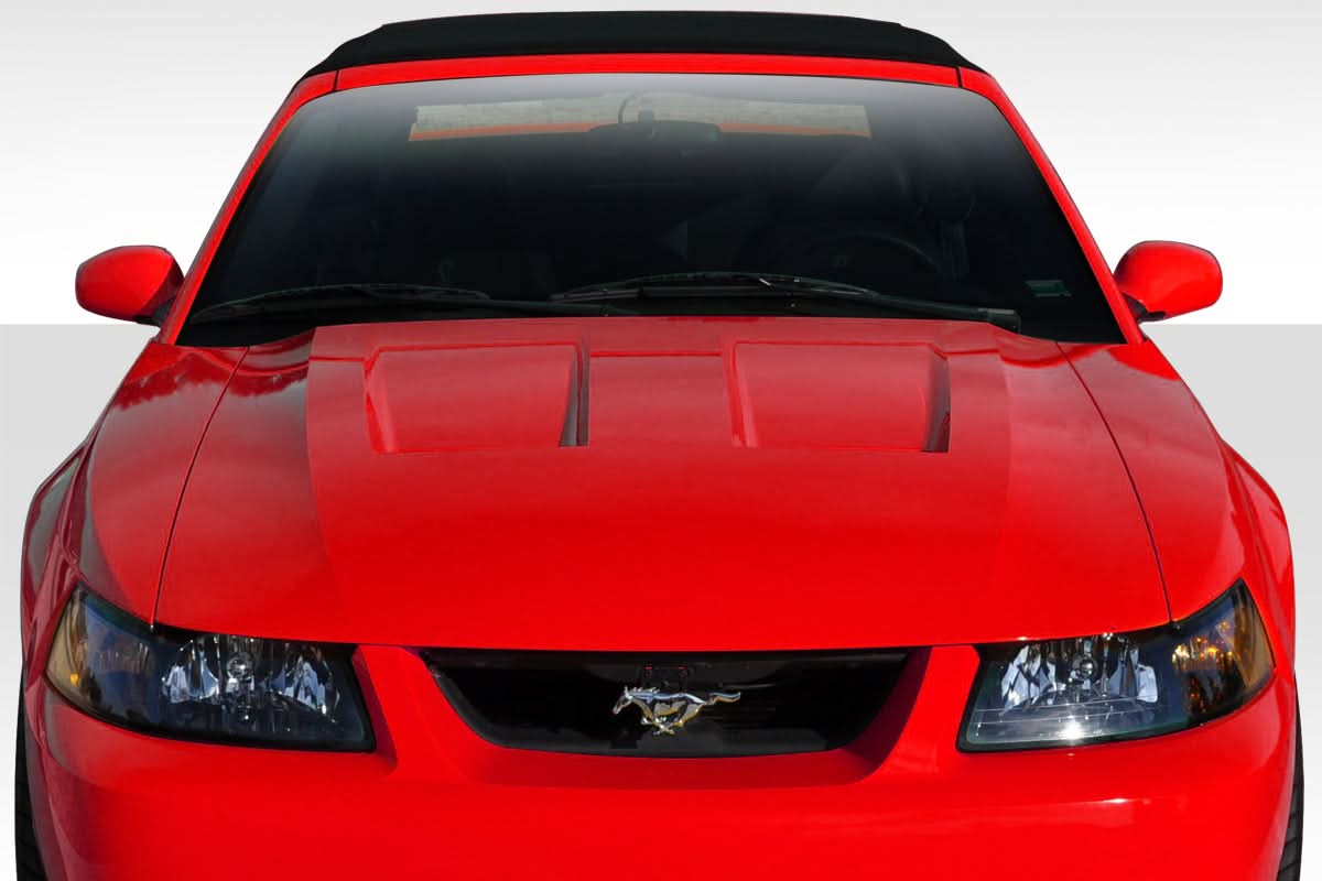 1999-2004 Ford Mustang Cobra Look Hood - 1 Piece - FRP