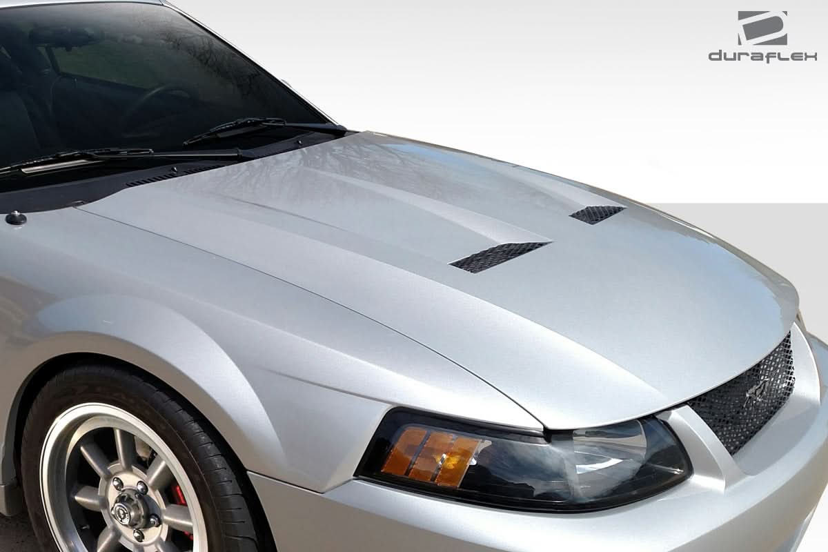 1999-2004 Ford Mustang Cobra Look Hood - 1 Piece - FRP