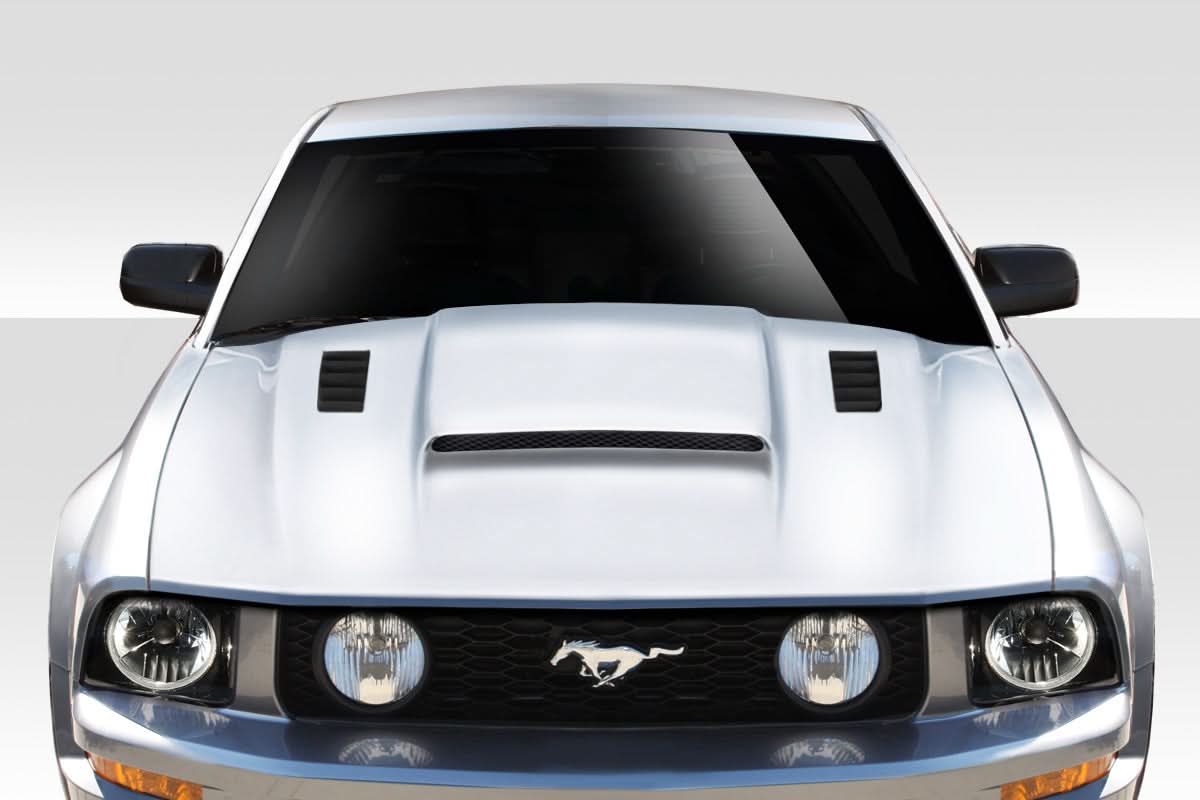 2005-2009 Ford Mustang CVX Version 3 Style Hood - 1 Piece - FRP