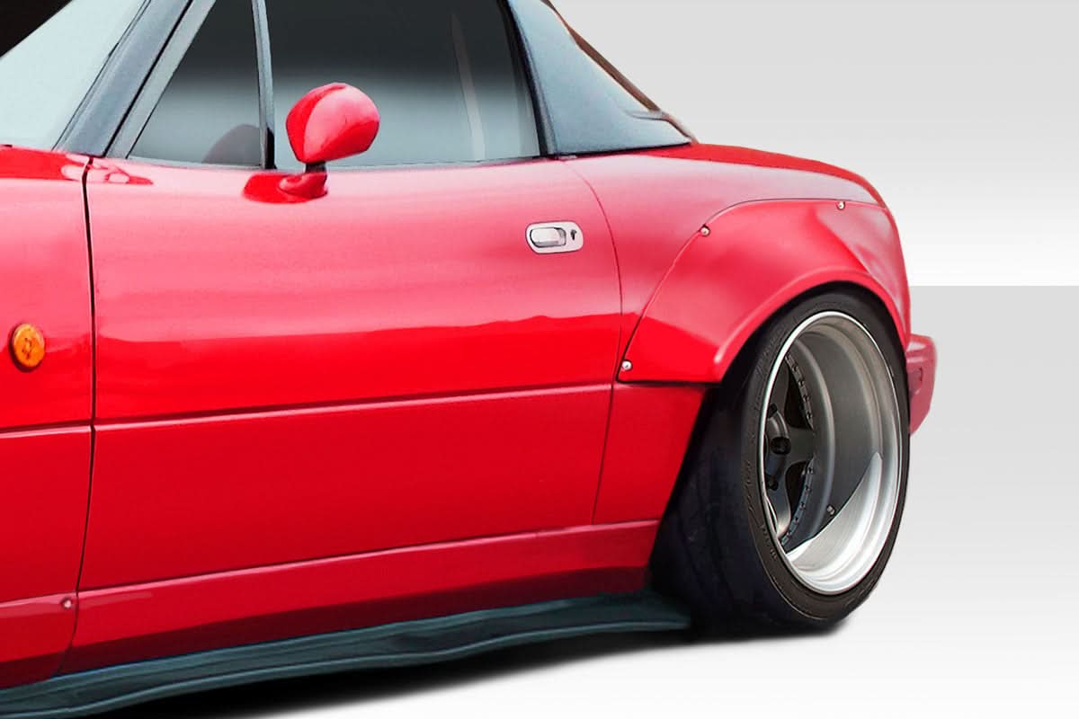 1990-1997 Mazda Miata Circuit Style Rear Fender Flares (+40mm) - FRP