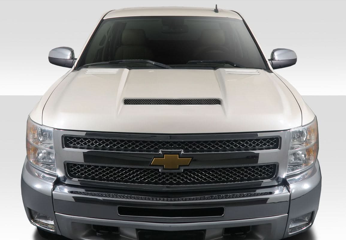 2007-2013 Chevrolet Silverado RK-S Style Ram Air Hood - FRP