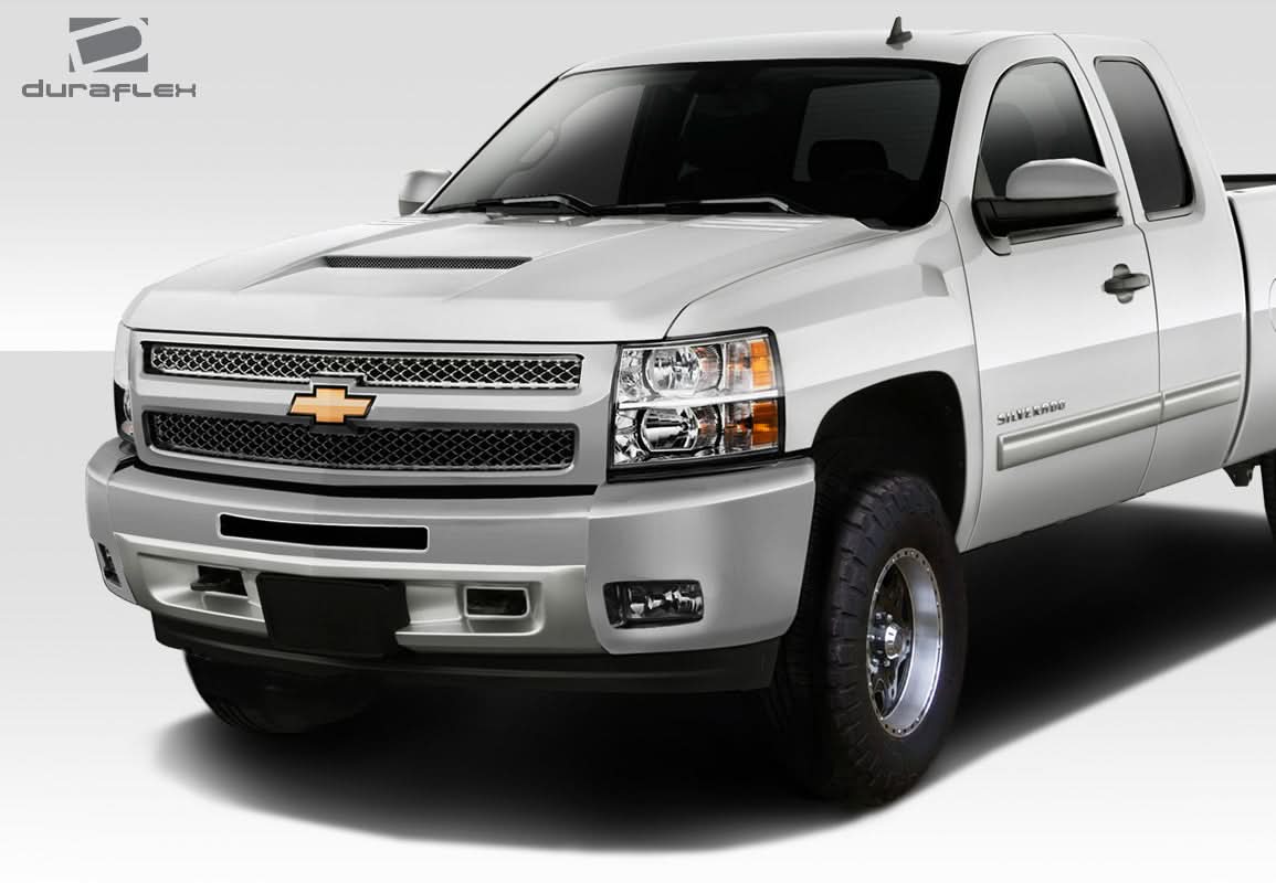 2007-2013 Chevrolet Silverado RK-S Style Ram Air Hood - FRP