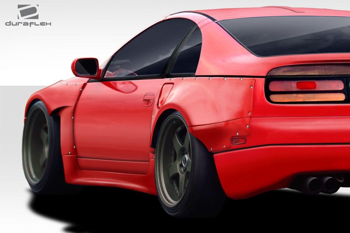 1990-1996 Nissan 300ZX PM-Z Style Rear Fender Flares 5 Piece - FRP