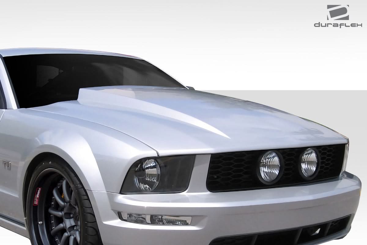 2005-2009 Ford Mustang 2.5 Inch Cowl Hood - 1 Piece - FRP