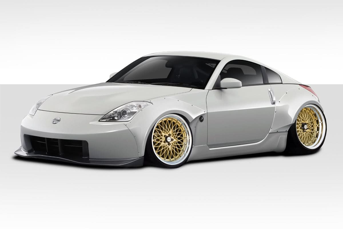 2003-2008 Nissan 350Z Circuit Style Fender Flares Kit - FRP