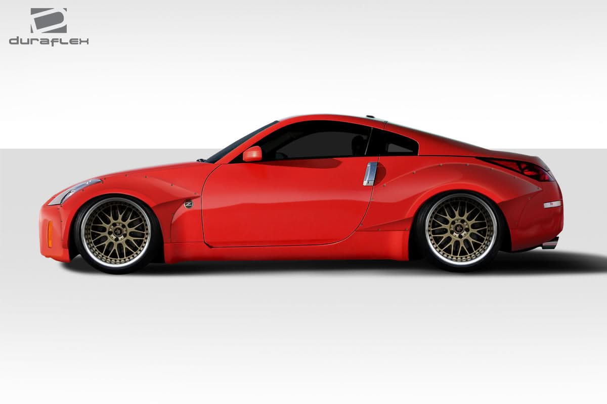 2003-2008 Nissan 350Z Circuit Style Fender Flares Kit - FRP