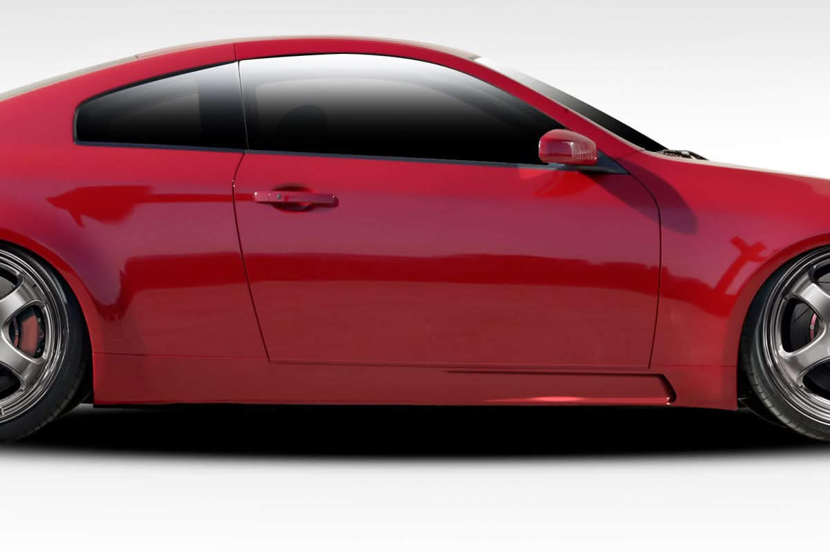 2003-2007 Infiniti G35 D-Spec Style Side Skirts 2 Piece - FRP