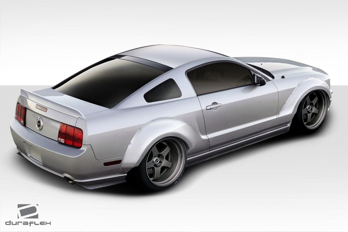 2005-2009 Ford Mustang Circuit Style Wide Body Fender Flares - FRP