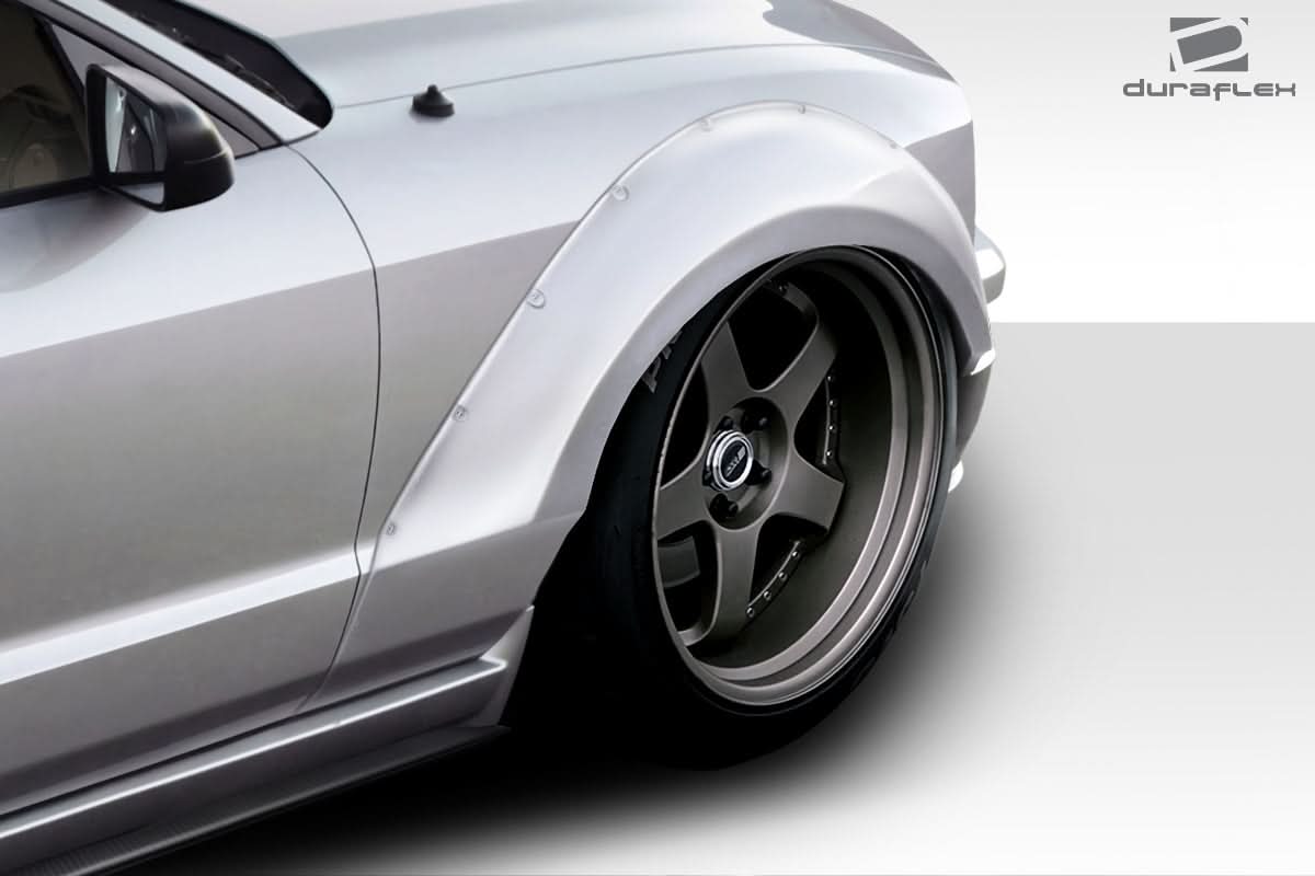 2005-2009 Ford Mustang Circuit Style Wide Body Fender Flares - FRP