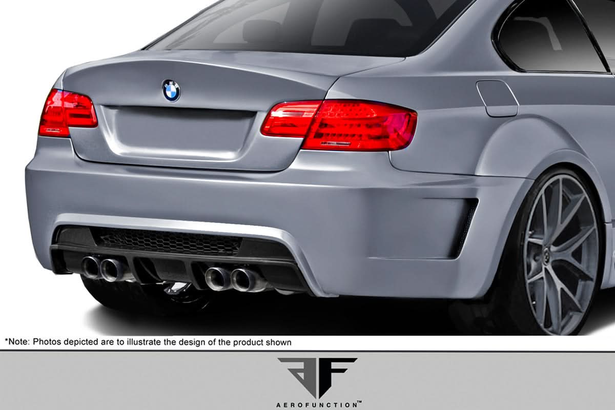 2008-2013 BMW M3 E92 AF-5 Style Wide Body Rear Bumper - FRP