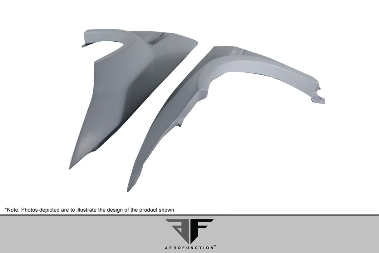 2008-2013 BMW M3 E92 AF-5 Style Wide Body Front Fenders - FRP