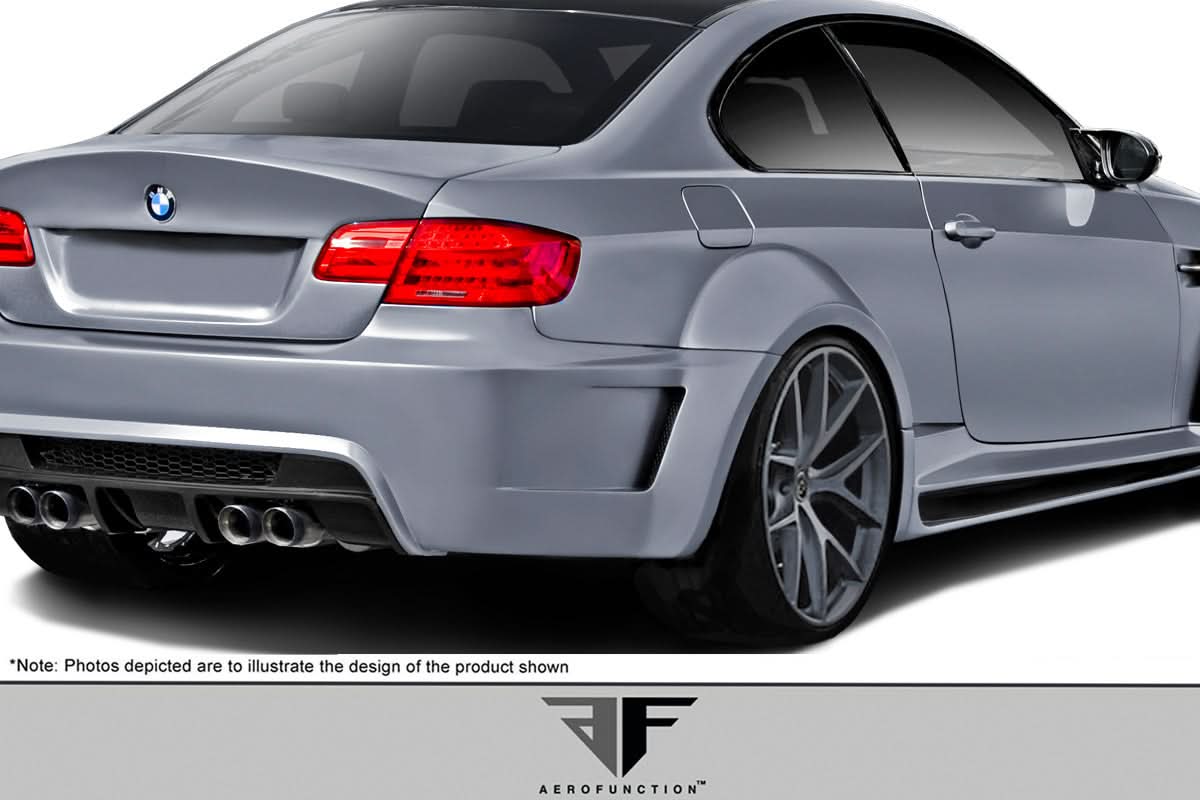 2008-2013 BMW M3 E92 AF-5 Style Wide Body Rear Fender Flares - FRP