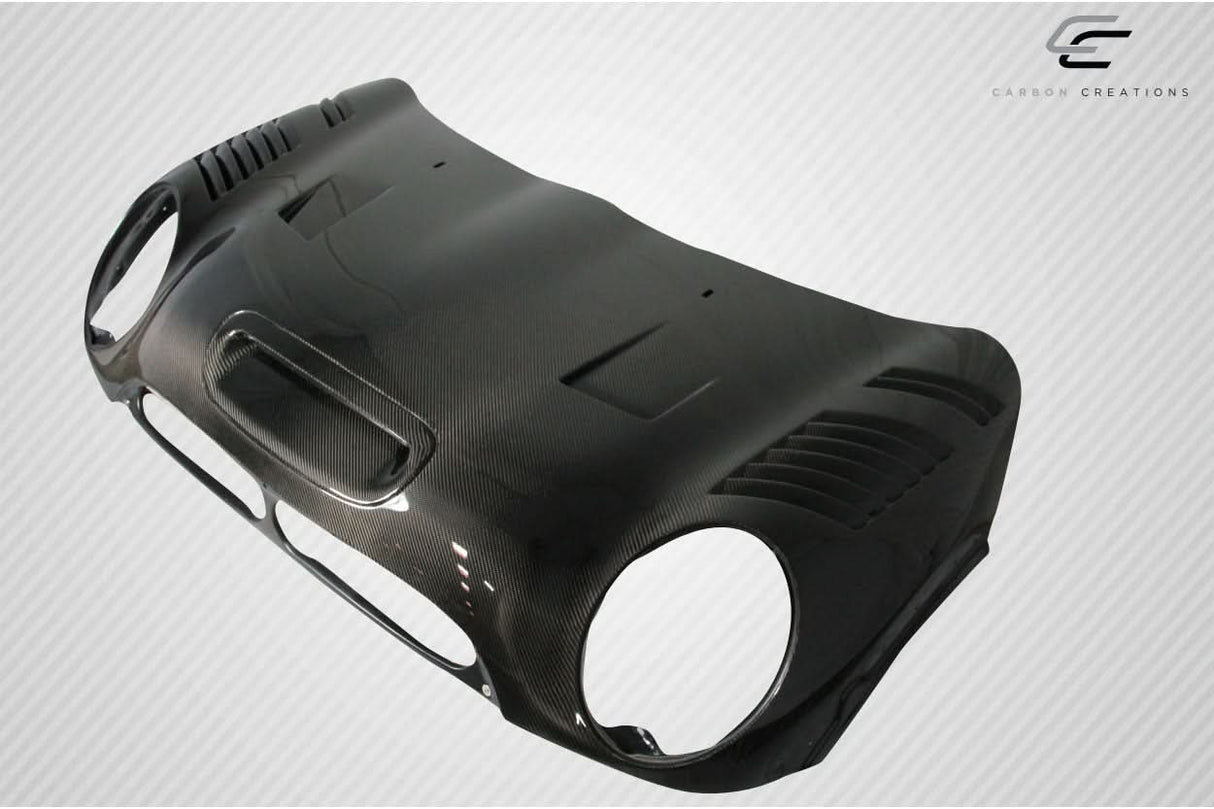 2002-2008 Mini Cooper Racer Style Hood - Carbon Fiber