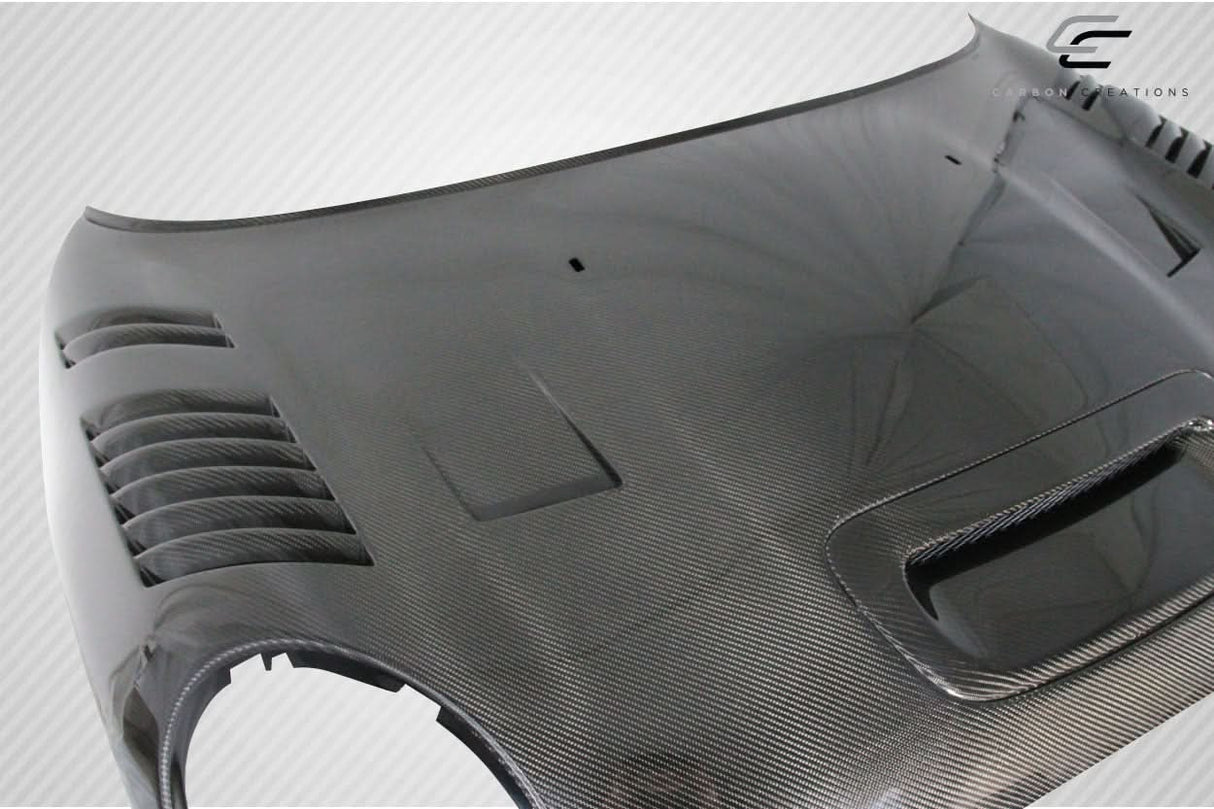 2007-2015 Mini Cooper Racer Style Hood - Carbon Fiber
