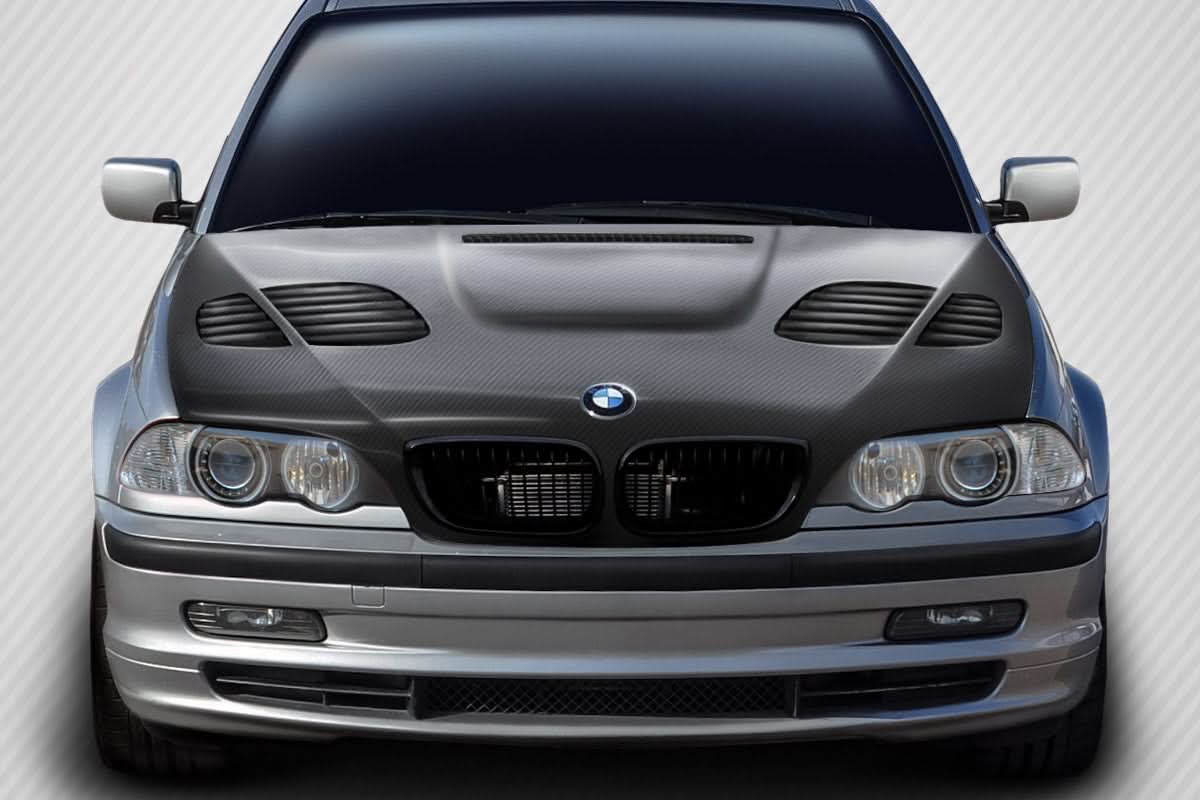 1999-2001 BMW E46 GTR Style Hood - Carbon Fiber