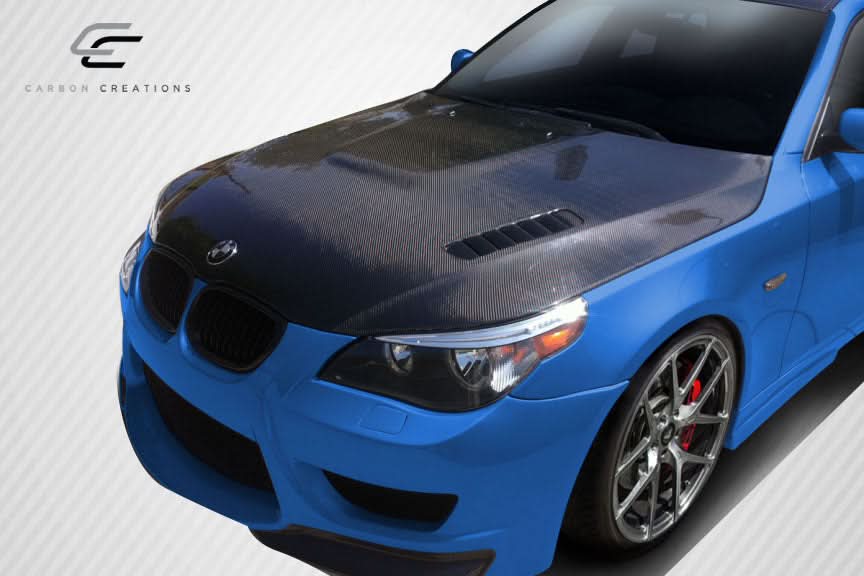 2004-2010 BMW 5 Series E60 AF1 Style Hood - Dry Carbon