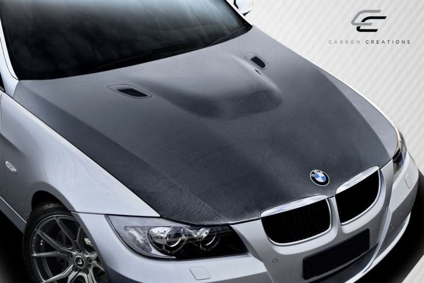 2006-2008 BMW 3 Series E90 M3 Look Hood - Carbon Fiber