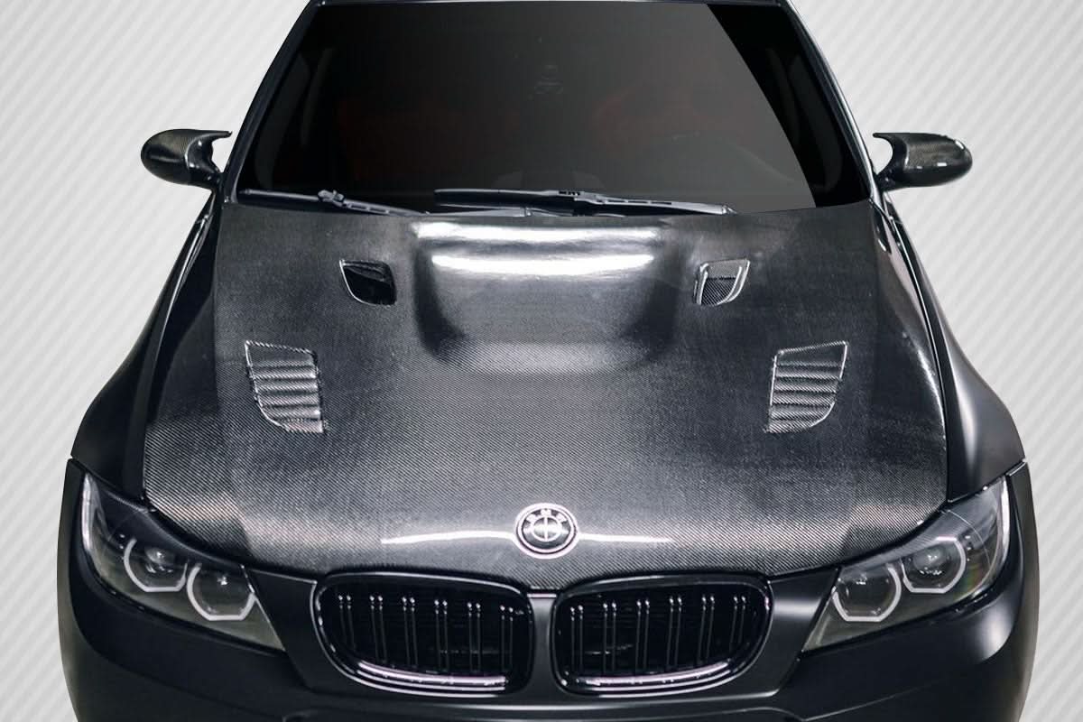 2009-2011 BMW 3 Series E90 DriTech AF1 Style Hood - Carbon Fiber