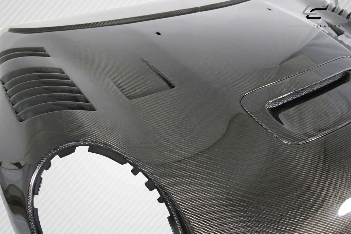 2014-2024 Mini Cooper S Racer Style Hood - Dry Carbon Fiber