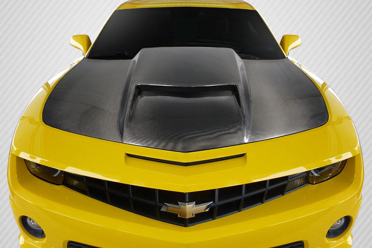 2010-2015 Chevrolet Camaro Viper Style Hood - Carbon Fiber