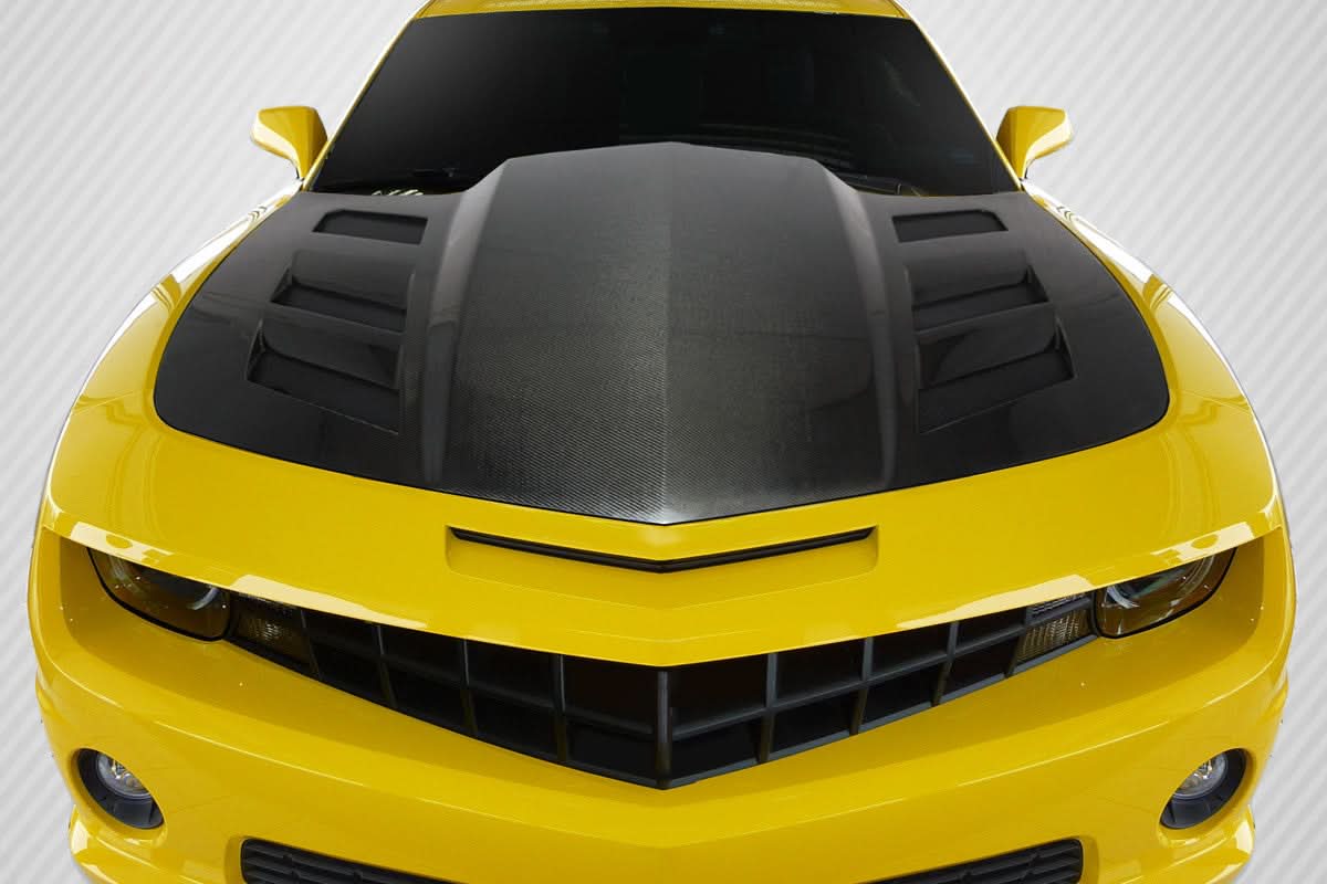 2010-2015 Chevrolet Camaro AM-S Style Hood - Dry Carbon Fiber