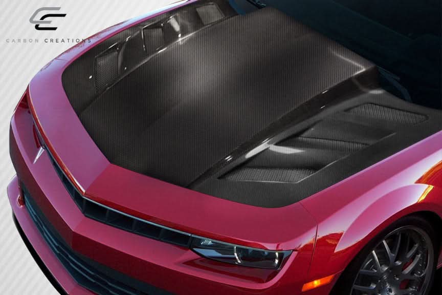 2010-2015 Chevrolet Camaro AM-S Style Hood - Dry Carbon Fiber