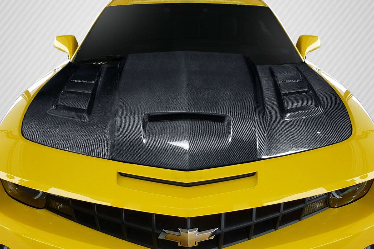 2010-2015 Chevrolet Camaro TS-2 Style Hood - Carbon Fiber