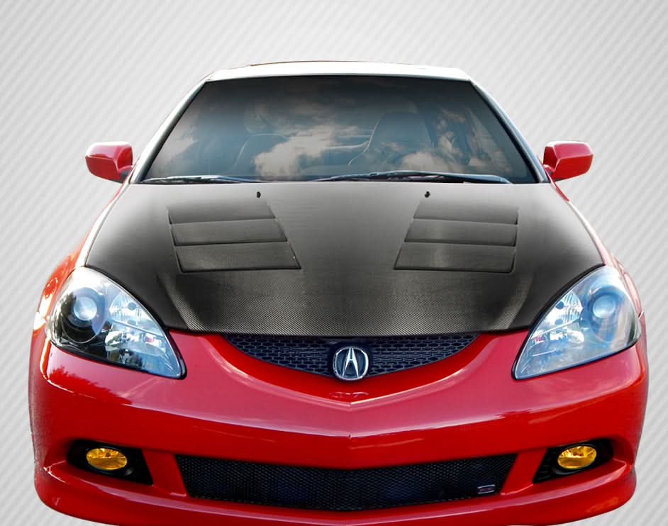 2002-2006 Acura RSX TS-1 Style Hood - Carbon Fiber