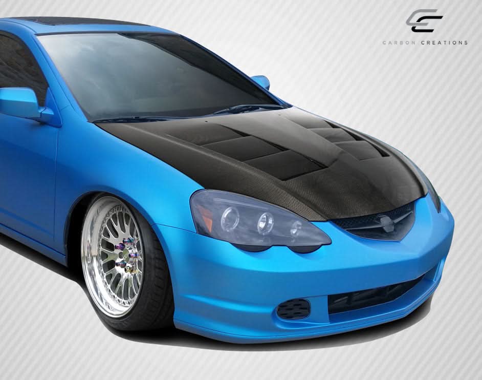 2002-2006 Acura RSX TS-1 Style Hood - Carbon Fiber