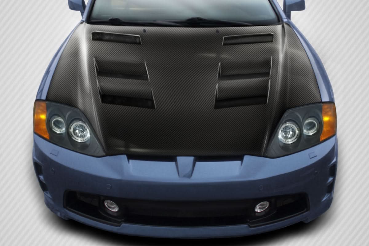 2003-2006 Hyundai Tiburon AM-S Style Hood - Dry Carbon