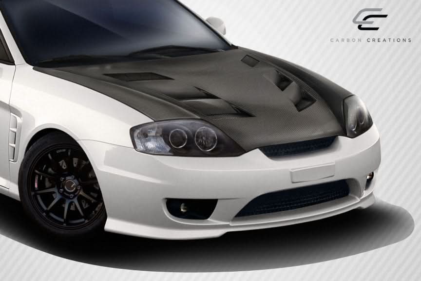 2003-2006 Hyundai Tiburon AM-S Style Hood - Dry Carbon