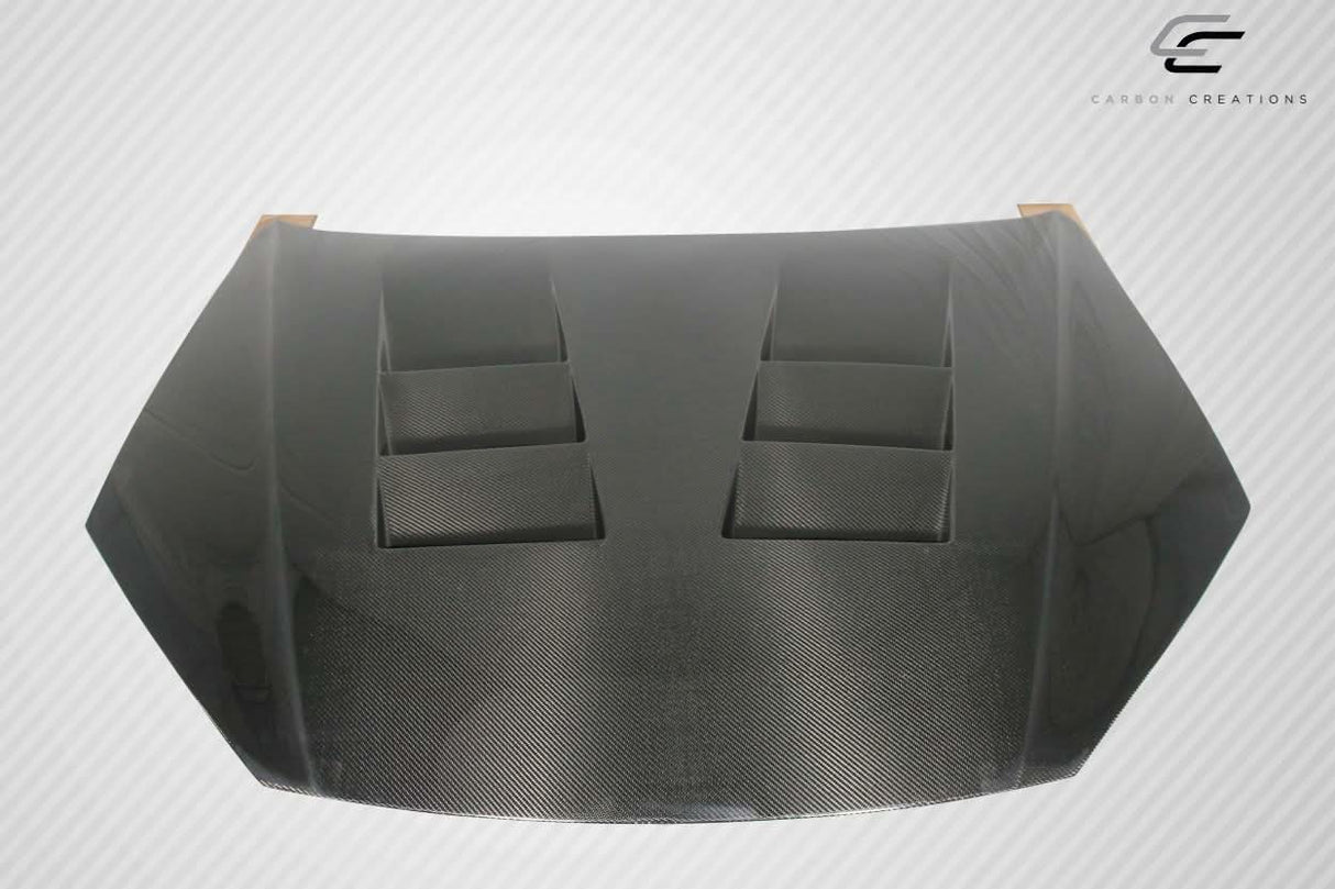 2013-2016 Hyundai Genesis Coupe TS-1 Style Hood - Carbon Fiber