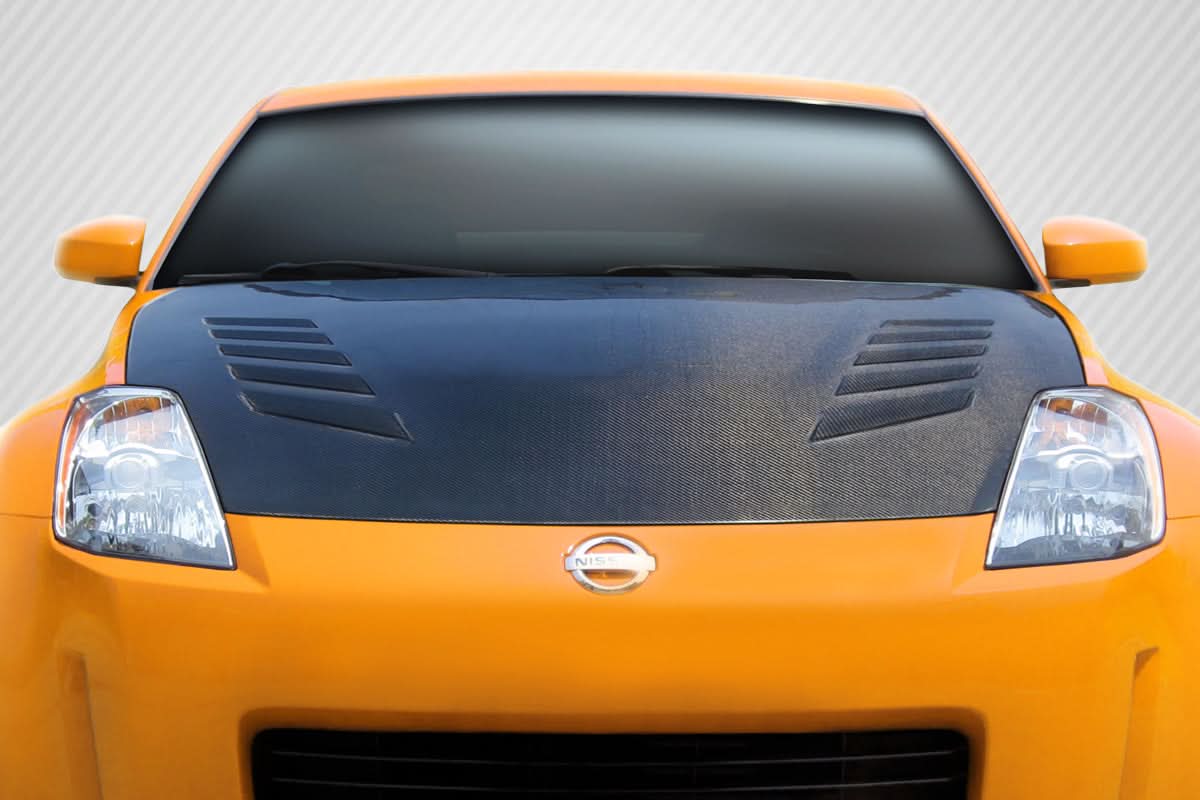 2003-2006 Nissan 350Z TS-2 Style Hood - Carbon Fiber