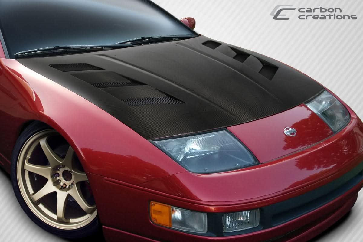 1990-1996 Nissan 300ZX AM-S Style Hood - Carbon Fiber