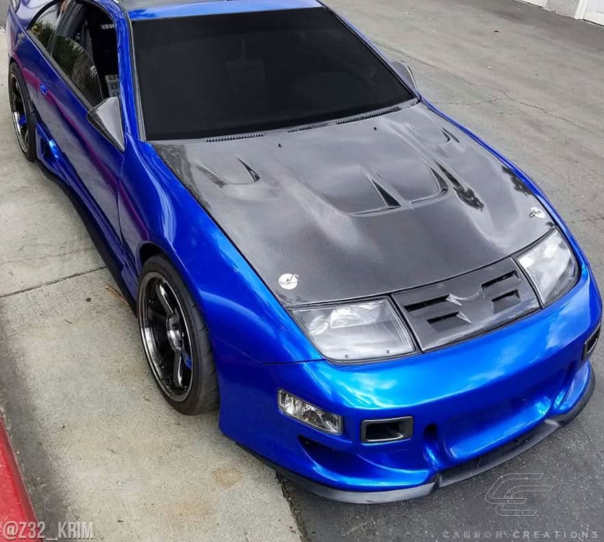 1990-1996 Nissan 300ZX Type B Style Hood - Carbon Fiber