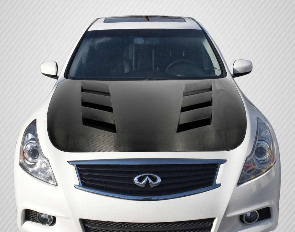 2007-2013 Infiniti G Sedan/2015 Q40 AM-S Style Hood - Carbon Fiber