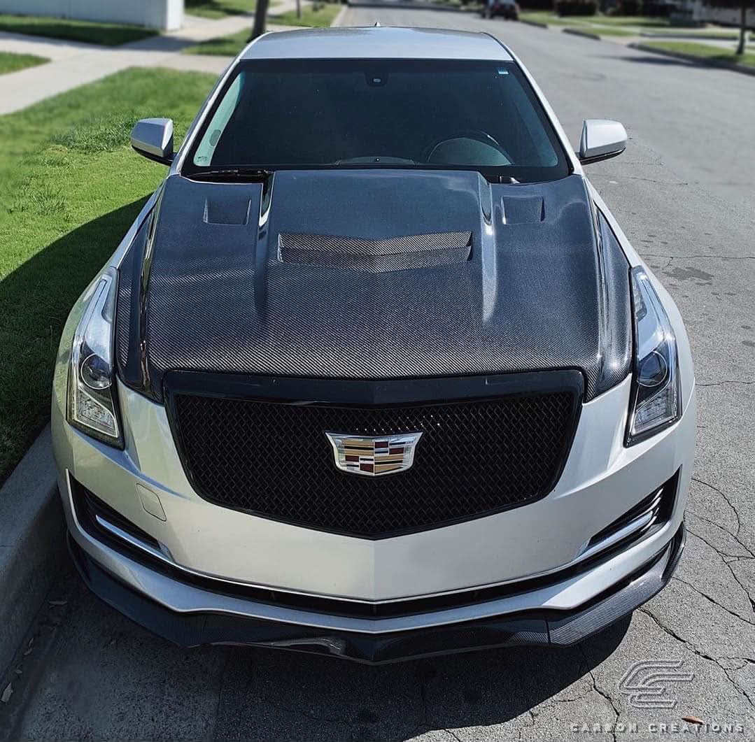 2012-2019 Cadillac ATS AC-1 Style Hood - Carbon Fiber