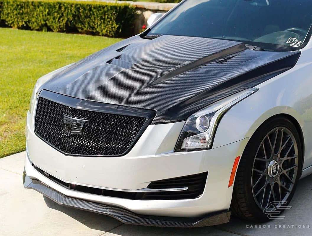 2012-2019 Cadillac ATS AC-1 Style Hood - Carbon Fiber
