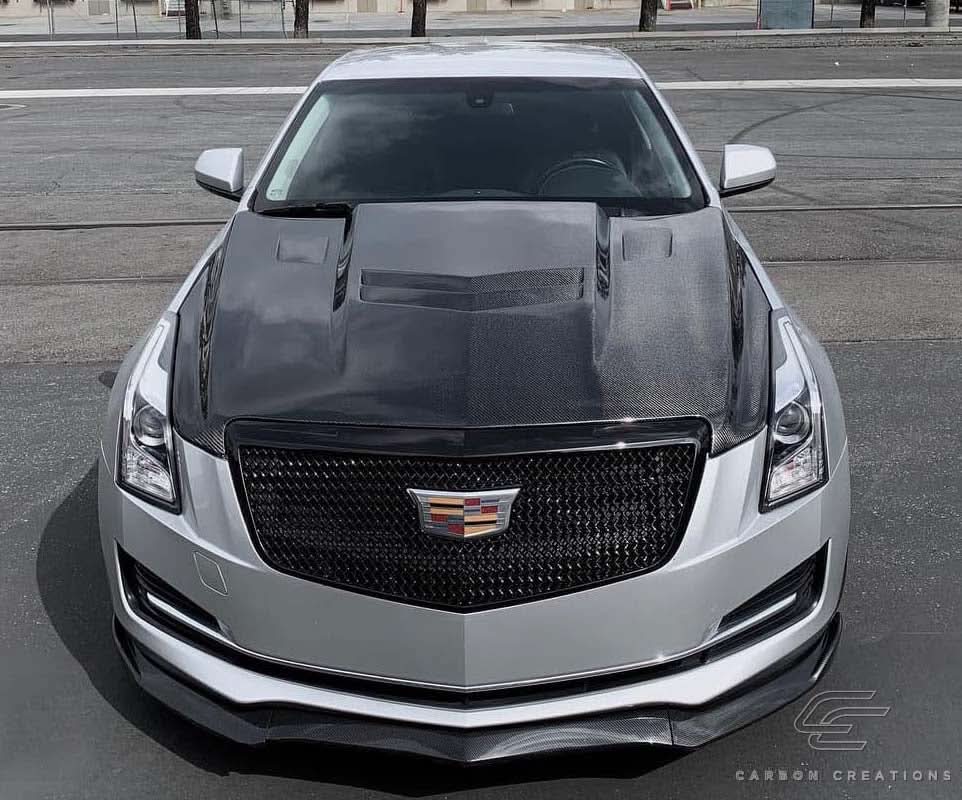 2012-2019 Cadillac ATS AC-1 Style Hood - Carbon Fiber