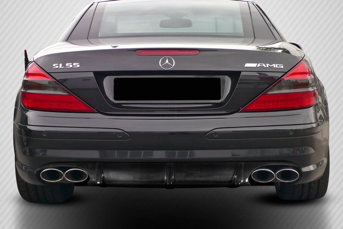 2003-2006 Mercedes SL55 L Sport Style Rear Diffuser - Carbon Fiber