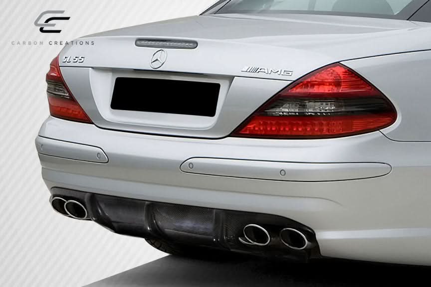 2003-2006 Mercedes SL55 L Sport Style Rear Diffuser - Carbon Fiber