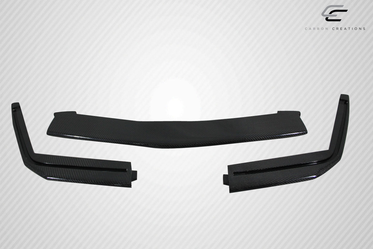 2009-2014 Cadillac CTS-V G2 Style Front Splitter - 3 Piece Carbon Fiber