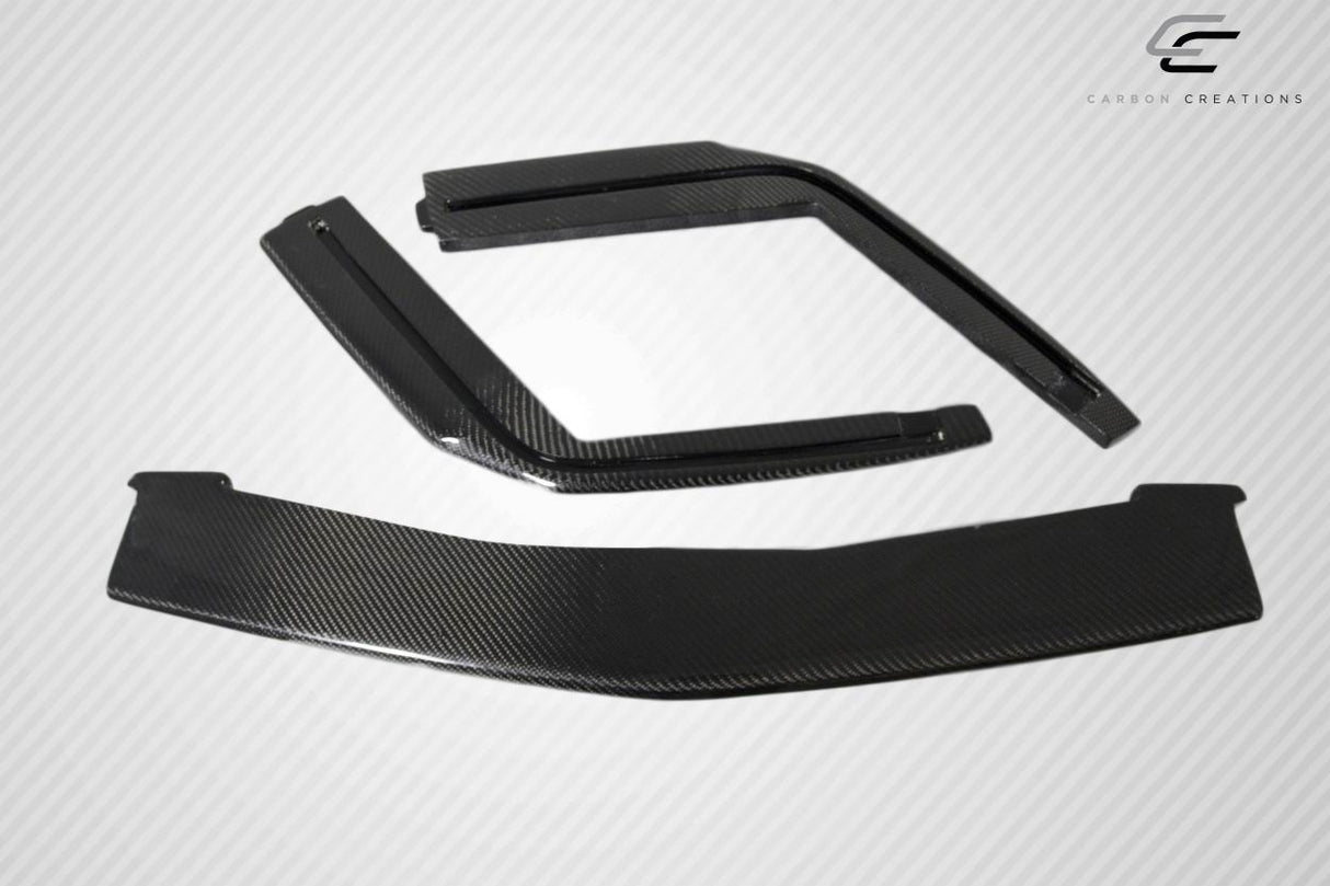2009-2014 Cadillac CTS-V G2 Style Front Splitter - 3 Piece Carbon Fiber