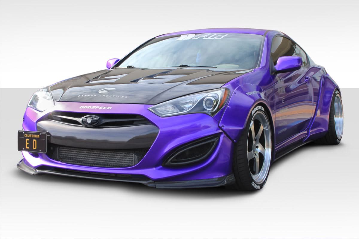 2010-2016 Hyundai Genesis Coupe Circuit 75mm Fender Flare Kit - FRP