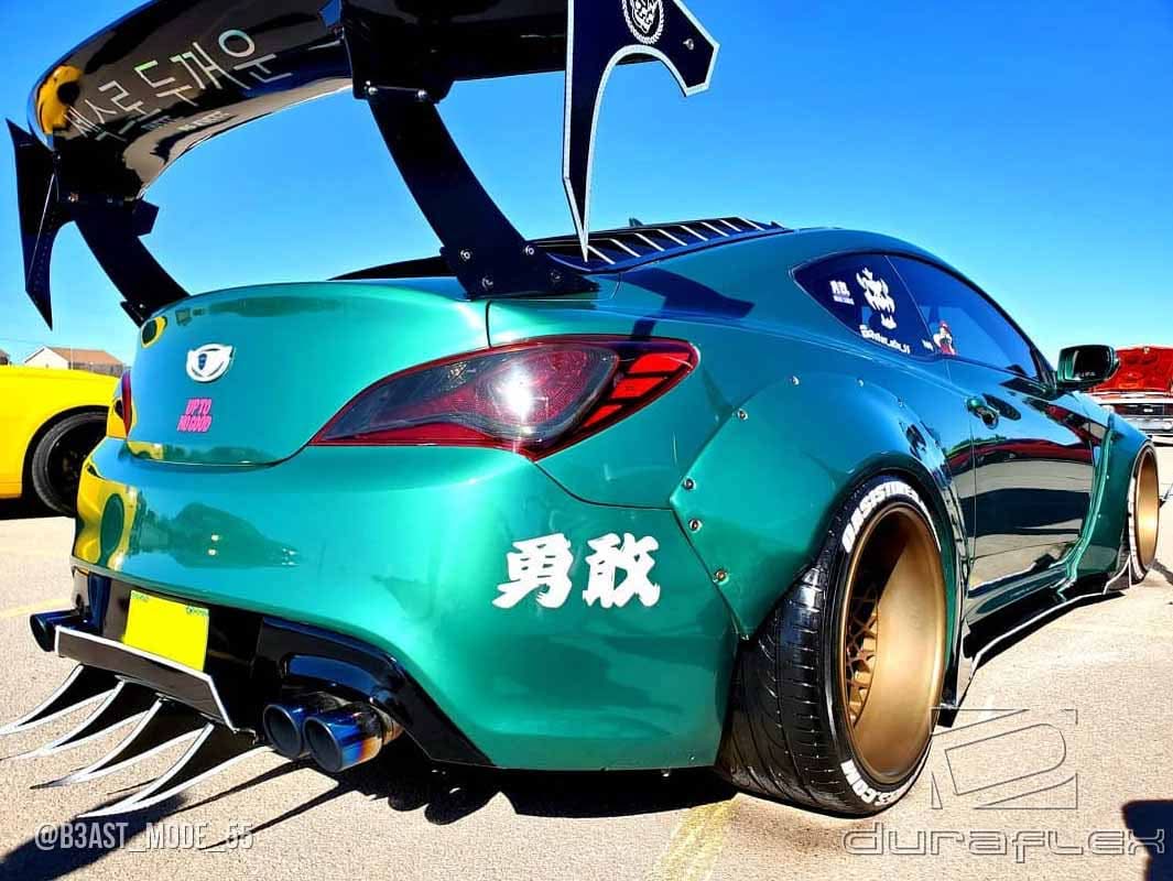 2010-2016 Hyundai Genesis Coupe Circuit 75mm Fender Flare Kit - FRP